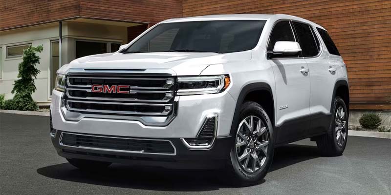 white 2023 GMC Acadia